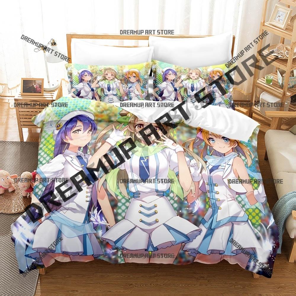 Fashion Love Live Kousaka Honoka Bedding Set Single Twin Full Queen King Size Bed Set Kids Bedroom Duvetcover Sets Bed Sheet Set