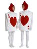 Alice In Wonderland Playing Card Costume Red Heart A Cosplay Outfit Unisex Family Matching Set for Halloween