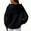 Women's Loose And Comfortable Drawstring V-neck Long Sleeved Print Hoodie
