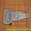 304 Stainless Steel Heavy Duty Industrial Flat Opening Thickened Mechanical Equipment Load-Bearing Hinge