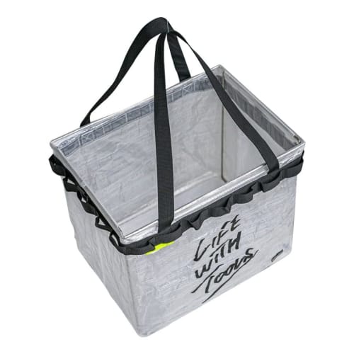 

WHATNOT Storage Container, One-Touch Bucket, Clear Bucket, Toolbox, Outdoor Fishing, Firewood Case, Storage Bag, Portable, OBHD-01-CL