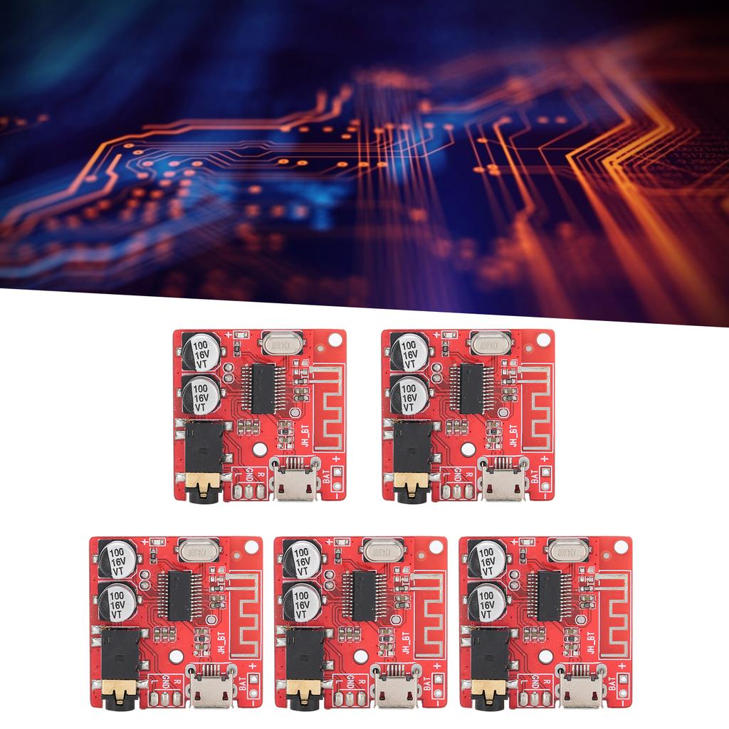 5 bucăți DIY Bluetooth 5.0 Placă receptor Placă de decodor fără pierderi Modul de muzică stereo fără fir