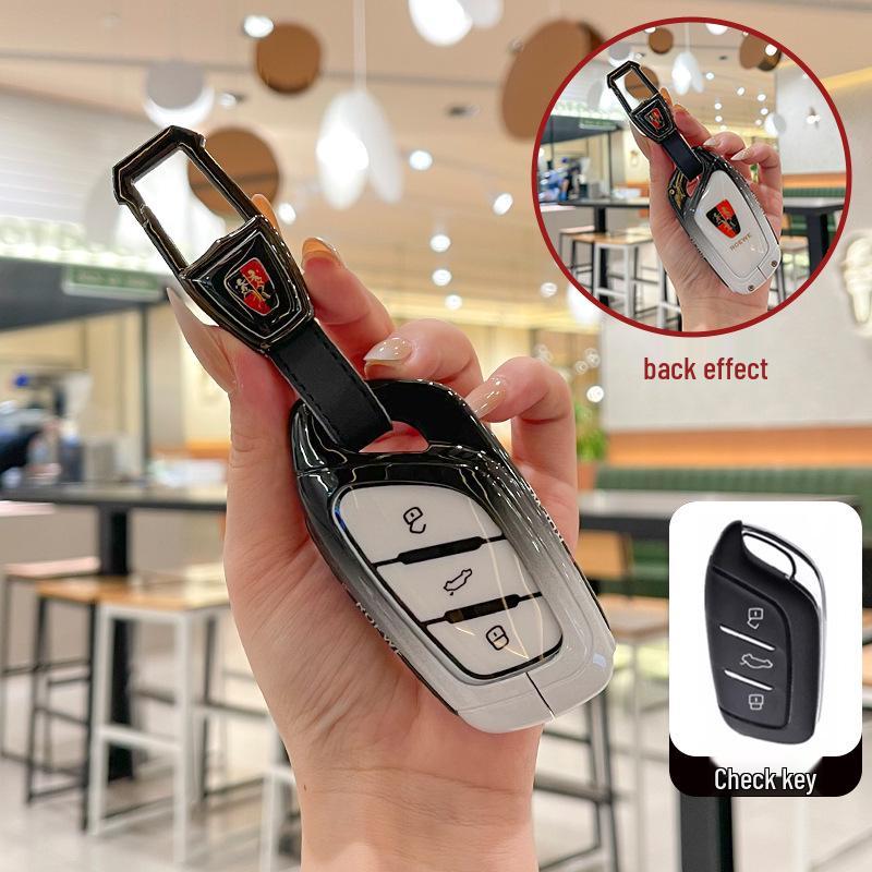 Roewe RX5 Plus Key Case for i5, i6 Max, d7, CLEVER, RX3, iMax8, EI - Metal Car Shell for New Models