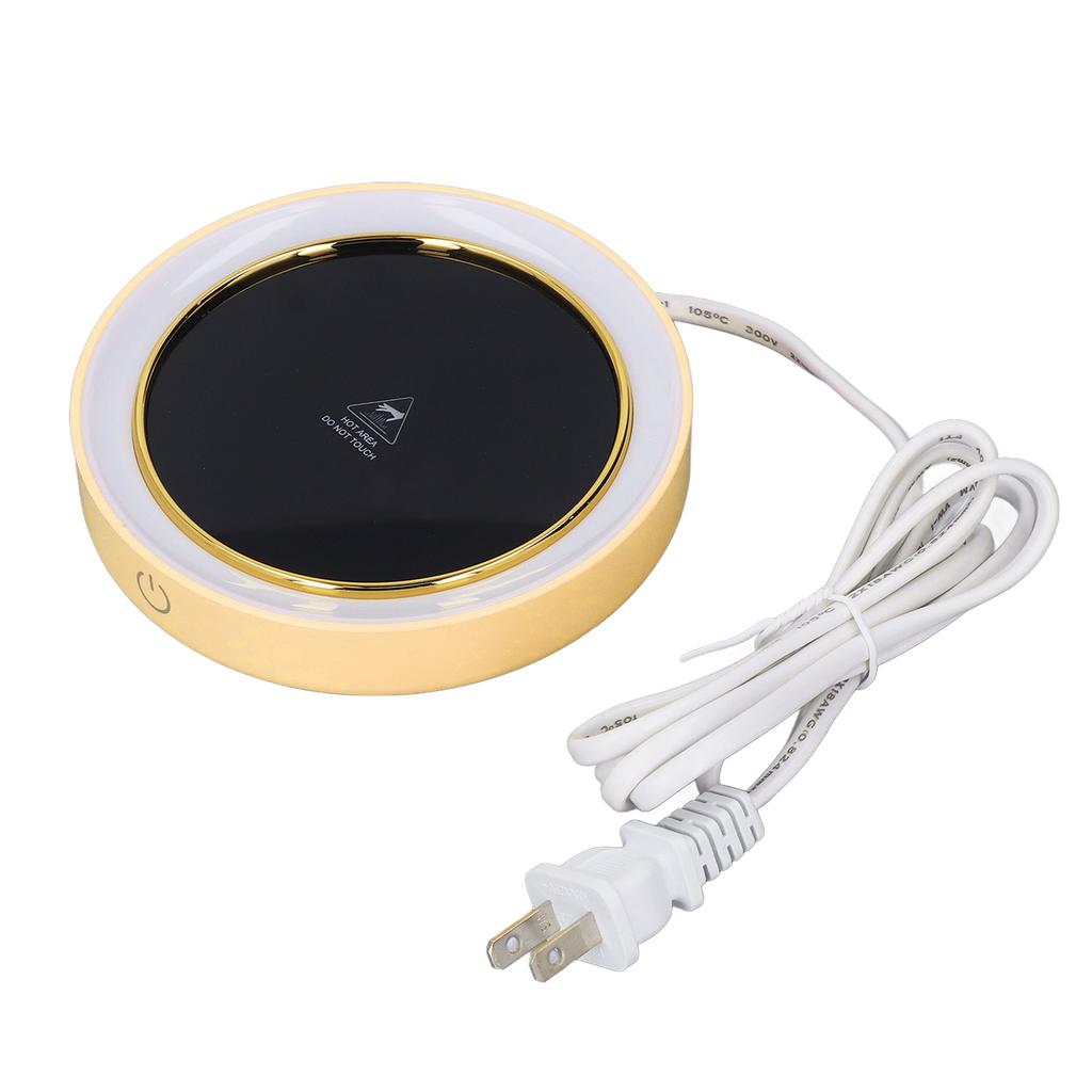 Electric Cup Warmer Constant Temperature 2 Modes LED Light Desk Cup Warmer for Office Cafe Home  AC