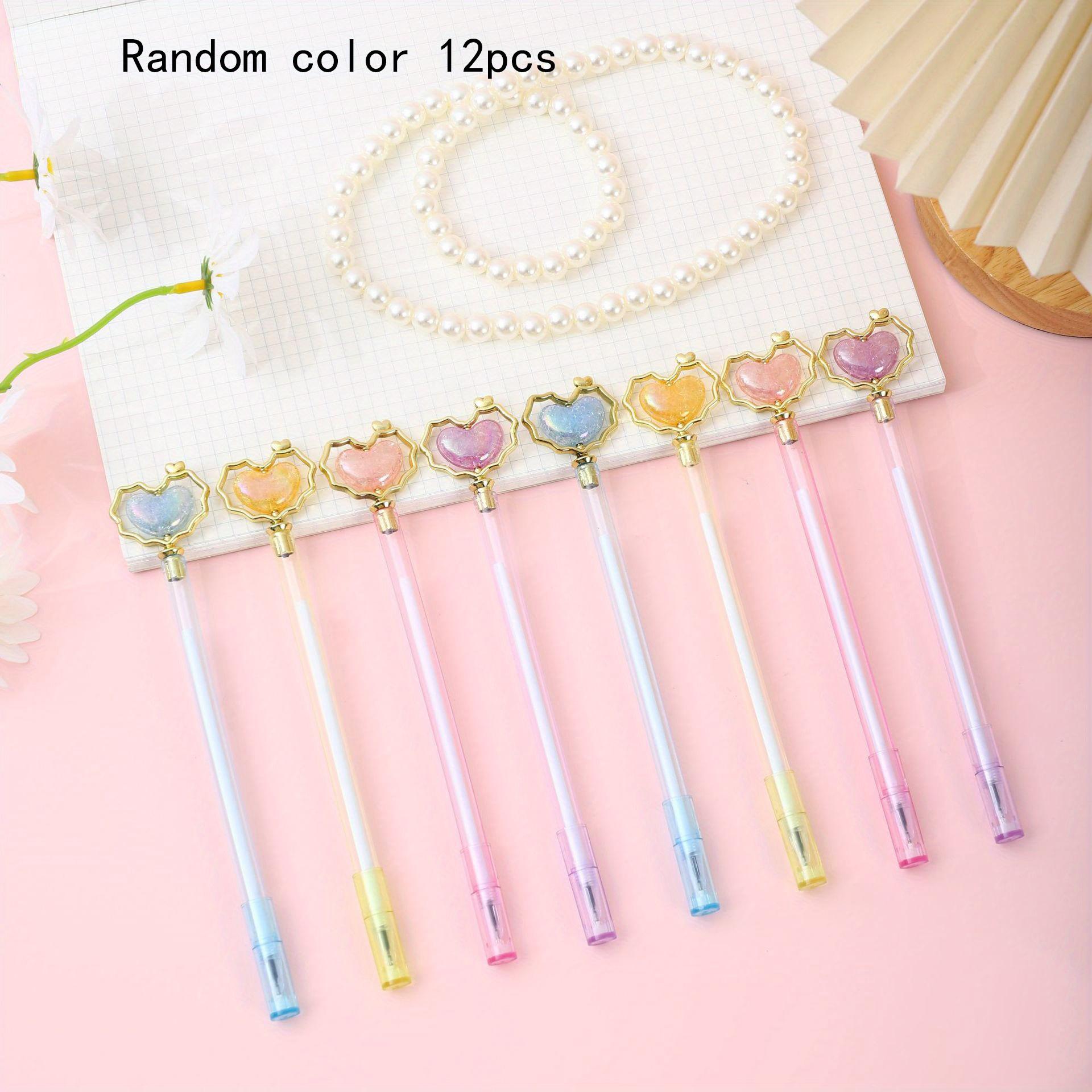 

Возвращение в школьный сезон 12 шт. 0,5 мм креативные бусины с надписью «любовь» нейтральная ручка симпатичная стильная подарочная ручка с надписью ручка для студентов канцелярские принадлежности Random color 12pcs
