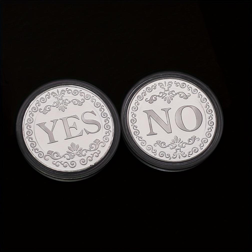 2PCS Yes No Challenge Coin Decision Maker Coin