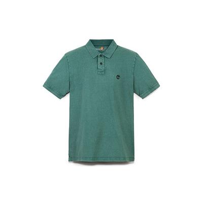 Polo Décontracté Respirant à Manches Courtes Hommes Hauts Bleu-Vert A6R29-CL6