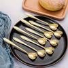 8 Stück Edelstahl Kaffeelöffel Kreativer Dessertlöffel zum Mischen Eis Kuchen Herzförmiges Teelöffel Set Geschenk für die Küche