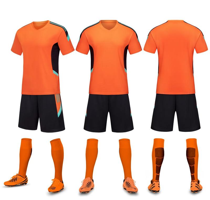 Kids Adult Soccer Uniform Sportssuit Men'S And Women'S Short Sleeve Jersey Soccer Training Team Uniform Summer