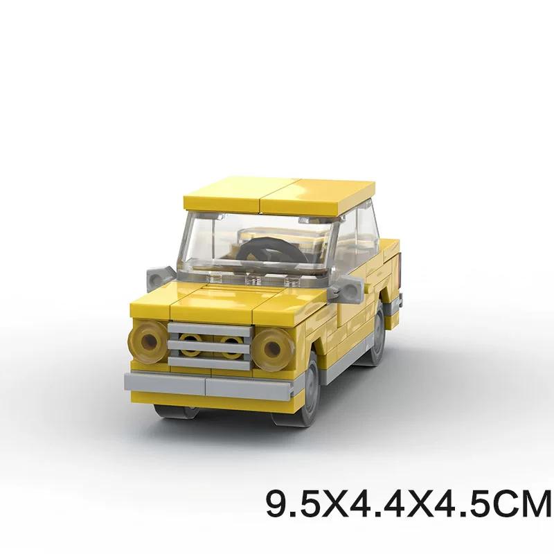 City Speed Small Mini Car Truck Sedan Model Puzzle Children's Intellectual BUilding Blocks Toys Assembly Decorative Ornaments