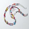 Colorful Flower Glass Beads Necklace for Women - Light Luxury, Sweet Cool Clavicle Chain, High-End Summer Accessory
