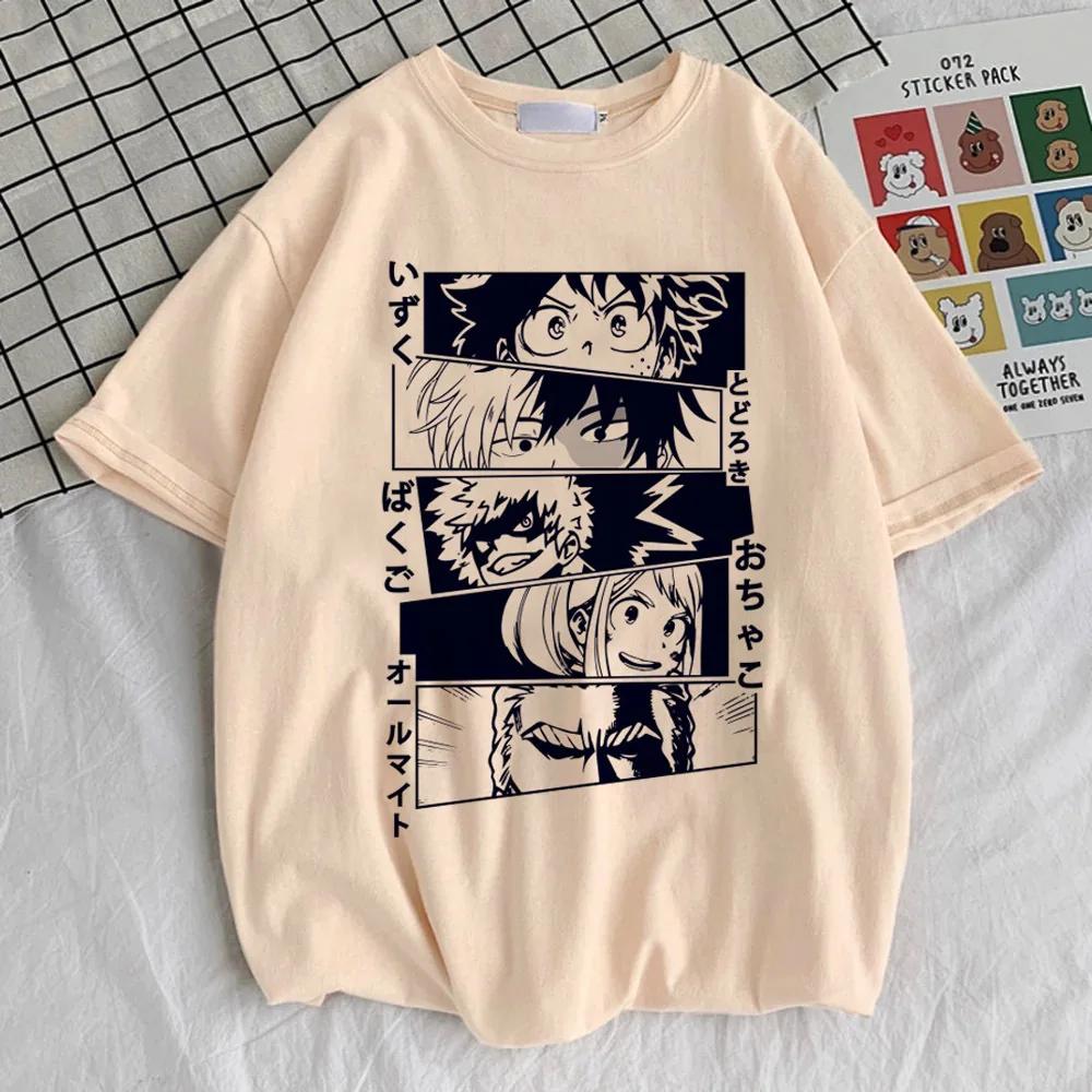 My Hero Academia Shirt Girl Psychedelic Graphic Punk 2000s T Shirt Gothic Kawaii Y2k Harajuku 2000s 80s
