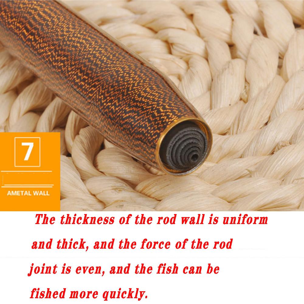 Pocket Super Short Section fishing Rod Carbon Super Light Super Short Section Hand Pole Stream Rod 46 Cm 1.8 Meters-6.3 Meters