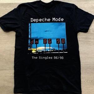 Depeche Mode The Singles 8698 TShirt Cotton Black Unisex All Streetwear Harajuku M
