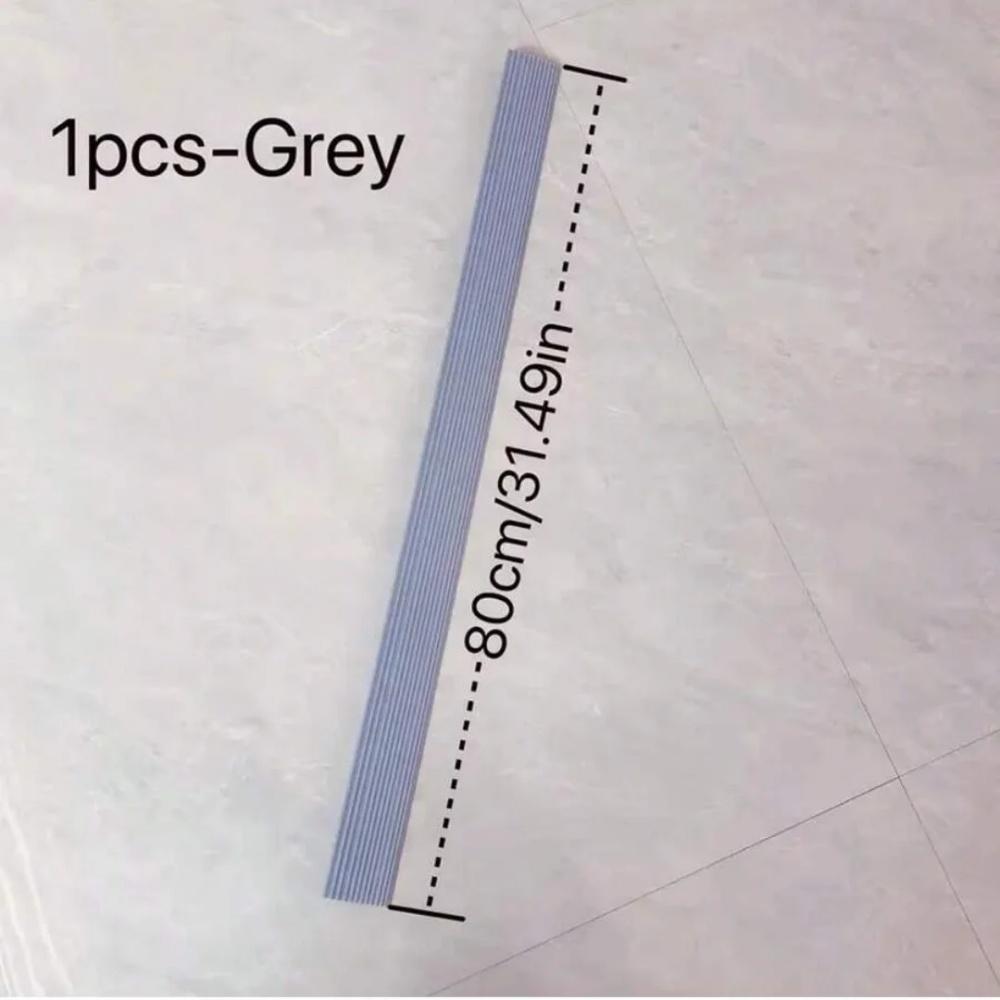 1pc 80cmX5.5cm Multi Purpose Ramp Mat Door Threshold Ramp Self Adhesive Durable Striped Stair Anti Slip Home Accessibility
