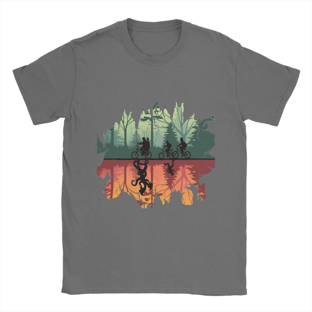Stranger The Upside Down Pure Cotton T-Shirt For Mens Beach  Y2K Casual T-Shirts Comfortable Popular Tee Wholesale Tops