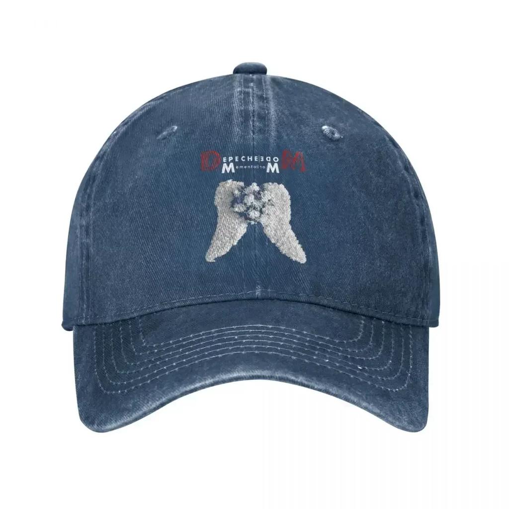 Depeches Coole Modische Baseballkappen Retro Verwaschener Denim Snapback Hut Unisex Damen Outdoor Laufen Golf Verstellbare Kappen Mütze