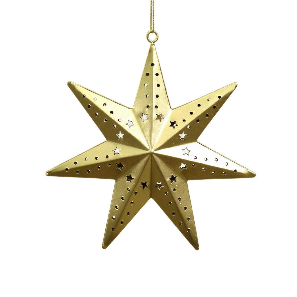Vintage Gold Christmas Tree Hanging Ornament, Christmas Decoration