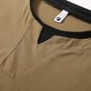 Pánské tričko s falešným dvoudílným designem, prodyšné strečové tričko s krátkým rukávem, nadměrná velikost (5XL-13XL)