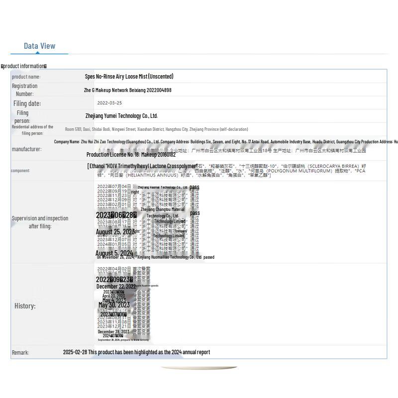 Spes Fragrance-Free No-Wash Dry Hair Spray