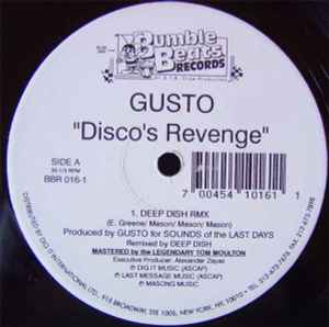 12inch Record GUSTO - Disco's Revenge BBR0161 Bumble Beats Re 1995 US Dance & Electronica Used