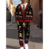 Christmas Clothing Set Spring Autumn Men Women Fashion 3D Print 2PCS Suit Casual Sportswear Sweatshirt Jogging Pants 2Pcs Sets
