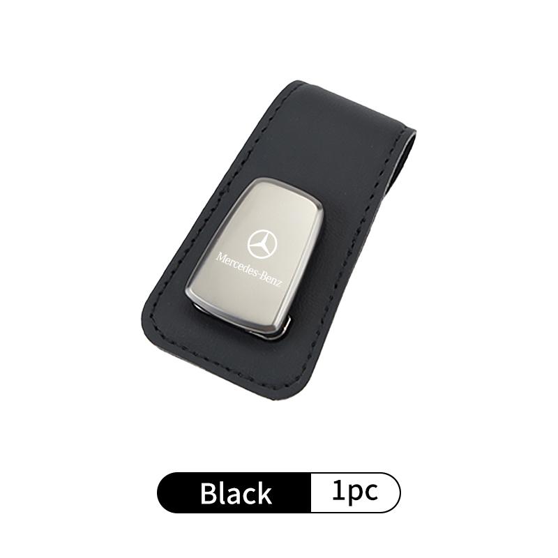 

GLC GLB Car Glasses Clip Leather Metal Multifunctional Cars Accessories For Benz AMG A C E S G Class W201 W210 W108 W204 W205 W