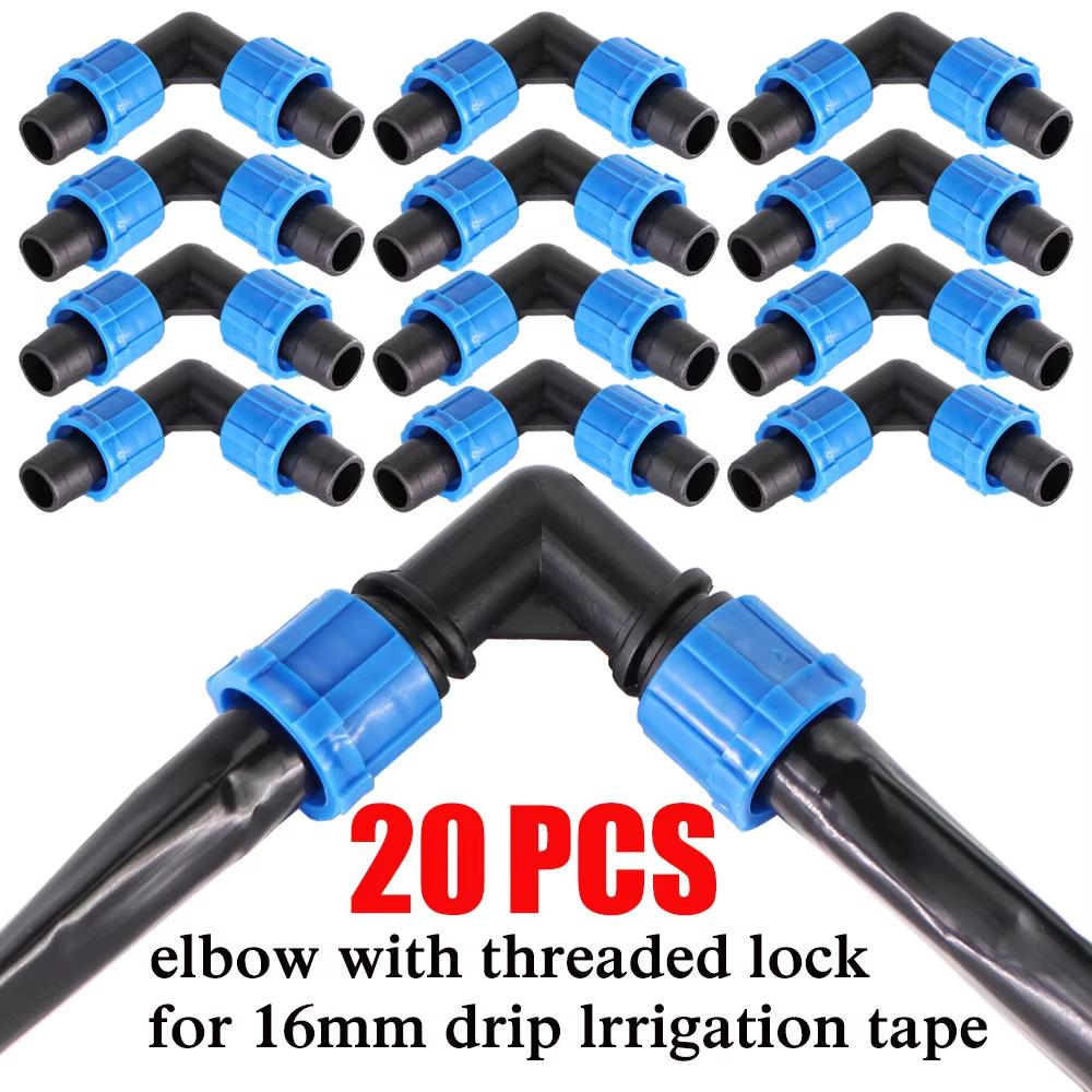 20M-150M 16mm 0.2mm Wall Thickness Spacing Drip Irrigation Tape Dripper Watering System With 5/8'' Garden Connector Accessories