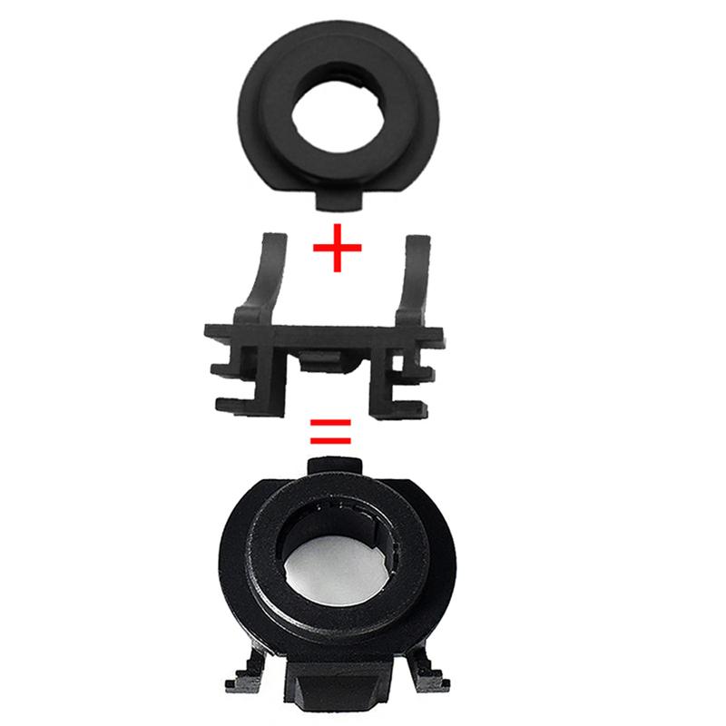 1 Pair Newest H7 LED Adapter Holder For Focus 3 MK3 MK35 Fiat 500 Opel Facelift 2018 Corsa E 2015-2017 Headlight Lamp Retainer