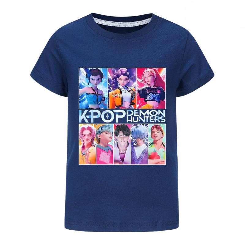 Children's Summer Cartoon Printed Short Sleeve Comfortable Versatile Top T-Shirts Kids Unisex