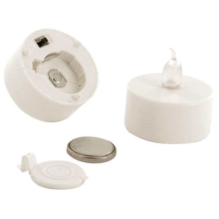 Bougies led scintillantes piles fournies x 2 pièces