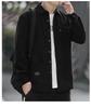 Men's Autumn Long Sleeve Velvet Corduroy Jacket with Real Pockets - Solid Color Casual and Trendy Shirt