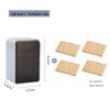 Wall-Mounted Flip-Top Toothpick Holder - Creative Plastic Design for Home and Restaurant
