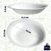 KADAX Deep Dinner Plate 23cm White