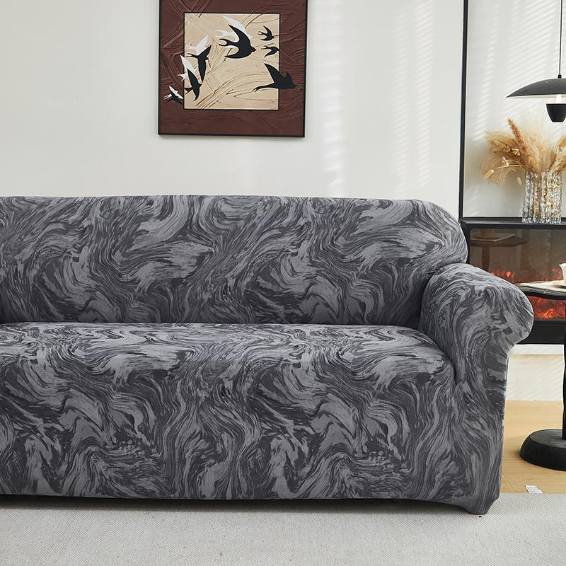 Stretch Sofa Covers for Living Room Anti Slip Sofa Slipcover with Elastic Bottom Pets Friendly Couch Cover Furniture Protector