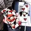 Cartoon Cute Pucca Garu Soft Phone Case for Samsung Galaxy S26 S25 Edge S24 Ultra S23 Plus S22 S21 FE S20 Black Cover Back Shell