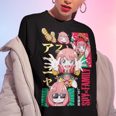 Anya Forger Anime Shirt, Spy X Family Cosplay Tee, Manga Lover Tshirt