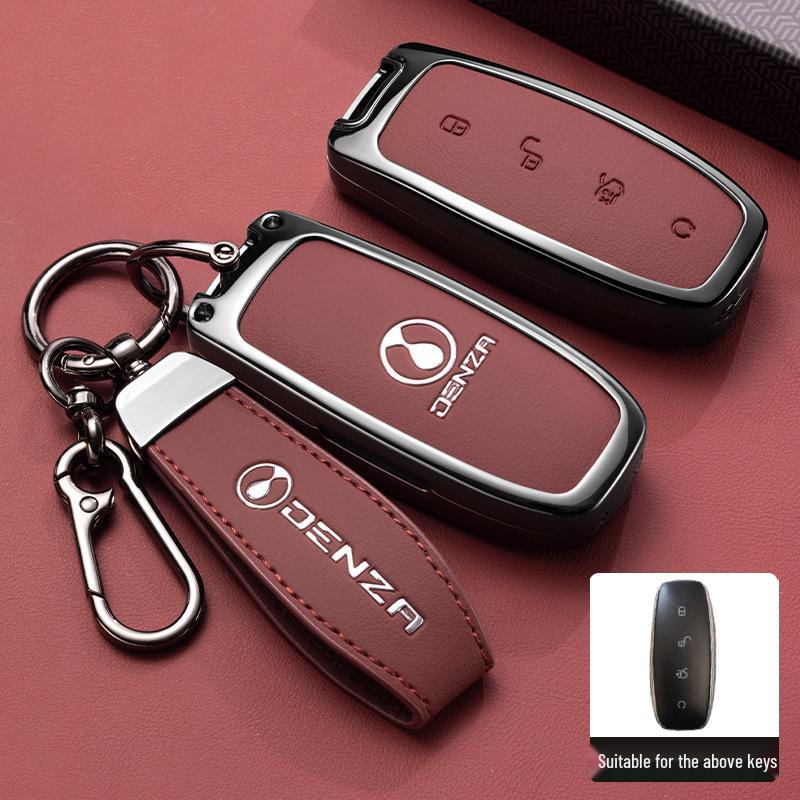 Customized Denza D9 N7N8 Key Cover with Metal Buckle and Protective Shell