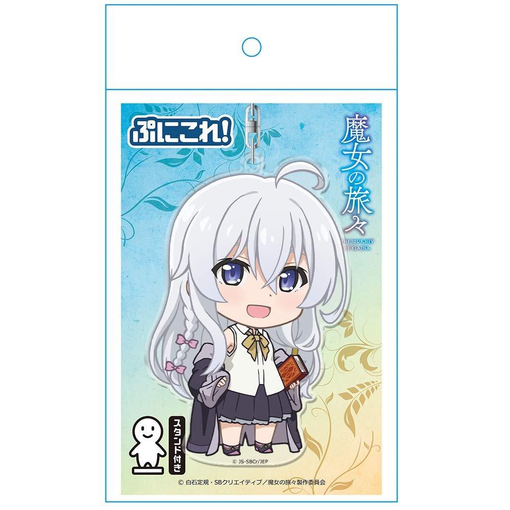 Azumaker Wandering Witch: The Journey of Elaina Punikore! Acrylic Keychain with Stand Elaina Ver. 2