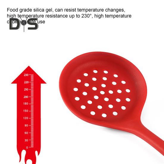 Non-stick Spatula Heat-resistant Silicone Flexible Colander Rice Scoop Handy Baking Scraper