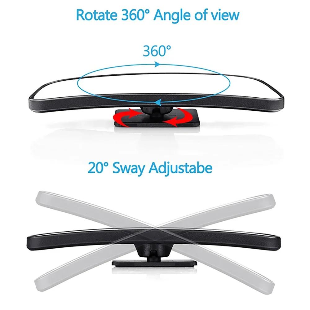 2pcs Rear View Mirror Wide Angle Adjustable Convex Blind Spot Mirror Car Vehicle Side Mirror Car Rearview Car Accessories Tools