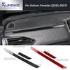 Real Soft Carbon Fiber Dashboard Trim Strip For Subaru Forester 2025 2026 2027 Driver and Passenger Side Interior Accessories