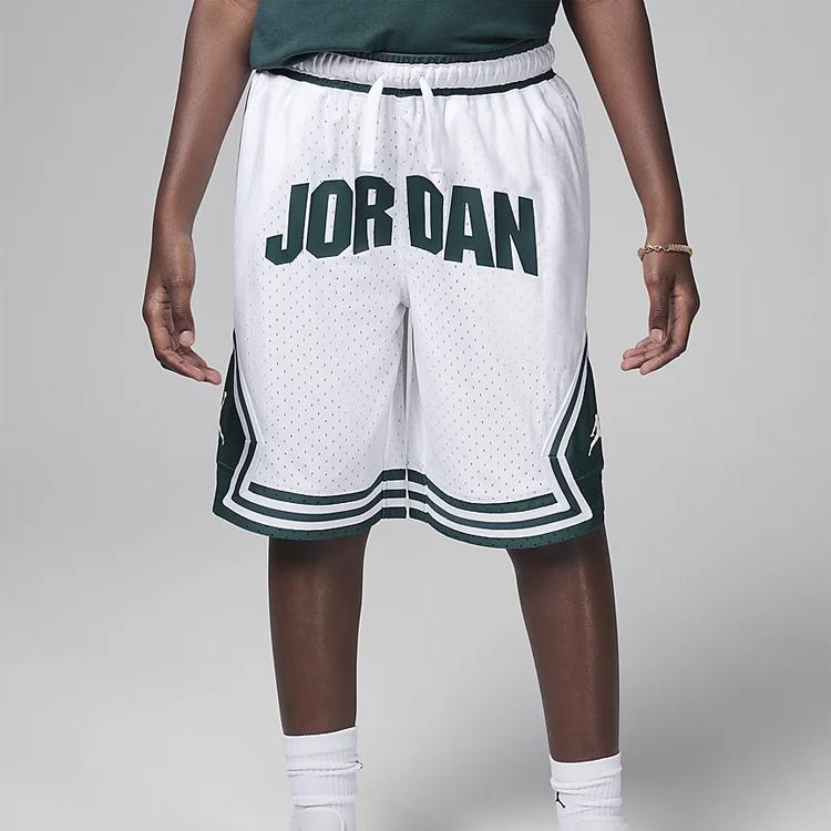 Jordan Dri-FIT Sport Diamond Shorts White Green FV8613-100