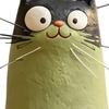 Figurine de Chat Fantaisiste Faite à la Main Mignonne Petite Sculpture de Chat en Résine pour Bureau Étagère Table de Chevet Décoration de Maison Cadeaux pour Amoureux des Chats