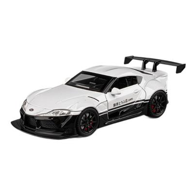 Simulation 1/22 Toyota Supra Alloy Classic Sports Car Model Diecast Children's Toy Vehicle Birthday Gift Collection Miniature Voiture