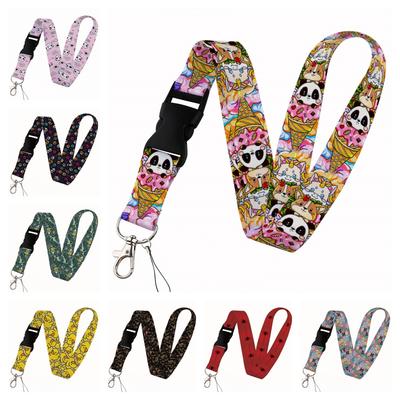 Beautiful Animal Lanyard Keys Chain Badge Holder ID Credit Card Pass Hang Rope Lariat Mobile Phone Charm Accessories Gifts