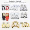 Car Battery Terminal 12V 24V Clamp Pile Head Connector Pole Post Heavy-Duty Clamp Clip Terminal Pile Head For Auto Boat Truck