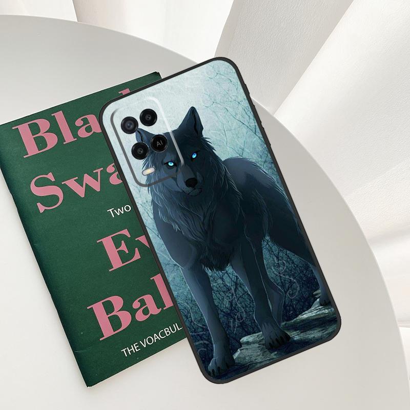 Wolf Art Case For Oppo A52 A72 A76 A96 A54 A74 A94 A54S A57S A58 A78 A98 A57 A77 A15 A16 A17 Cover