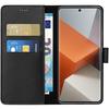 Case - Phonillico® - Xiaomi Redmi Note 13 PRO PLUS 5G - Black Wallet - Leather Effect - Video Support
