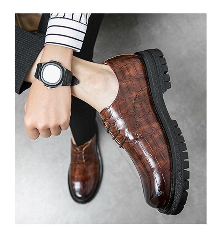 Men's Autumn Business Casual Leather Toe Shoes - Versatile British & American Style